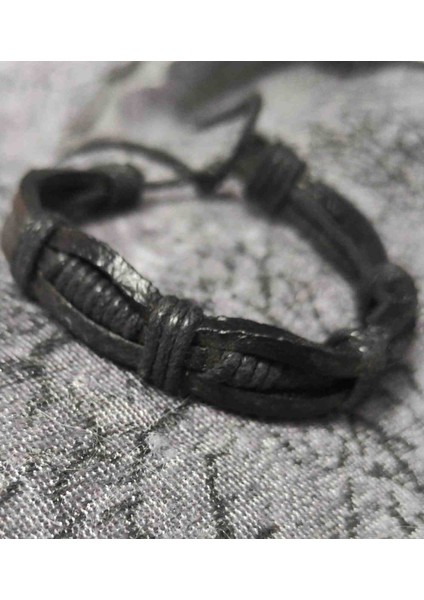 Asansörlü Vegan Deri Bileklik modelleri