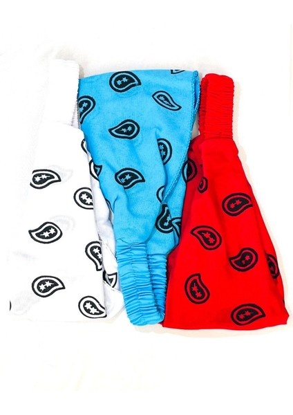 3'lü Etnik Desenli Saç Bandı Paketi