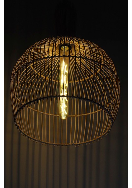 Bambu Sarkıt Avize Rattan Sarkıt: Pure 40 cm