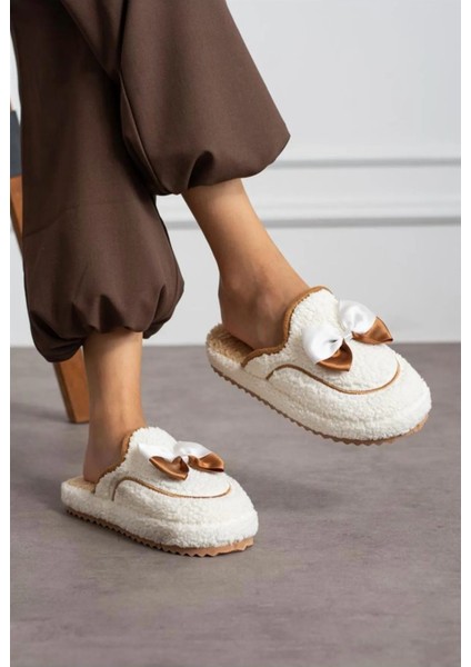 Kadın Fiyonklu Lohusa Doğum Sonrası Kaymaz Hafif Tabanlı Ev Terliği Tüylü Terlik Çeyiz Bohça