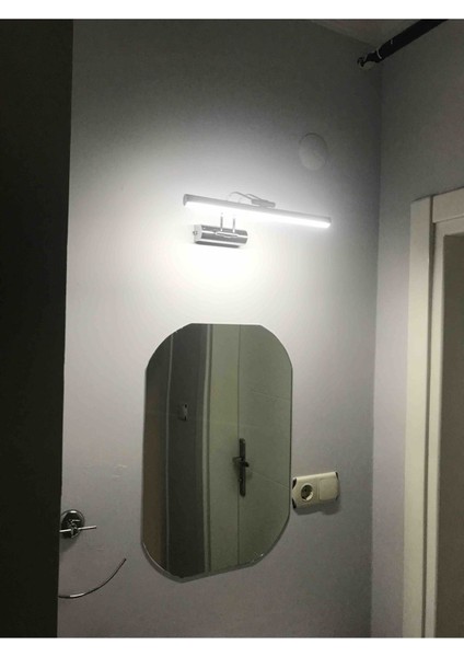 35 cm Krom Kasa Beyaz Işık Pilli Değildir Elektrikli Banyo Ayna Tablo Aydınlatma Flüt Kuğu LED Apli indirimleri