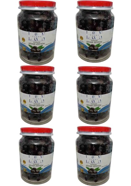 Doğal Salamura Siyah Zeytin Ekonomik Boy (6X1000 G)