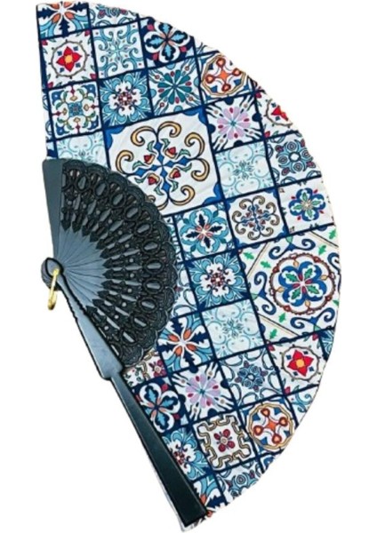 - Desenli Şık Yelpaze