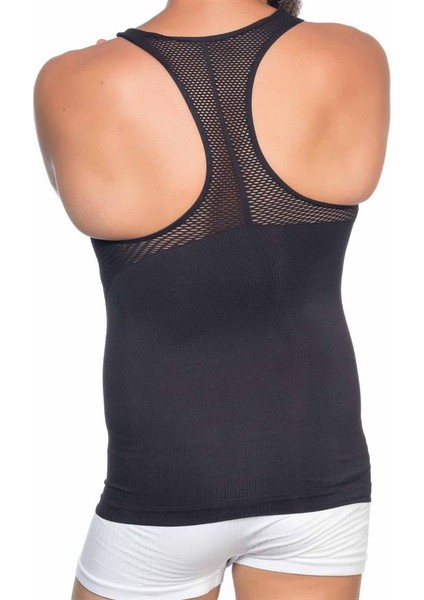 Mulvxbrf BRF02 Siyah E1009 Fileli Erkek Korse Atlet (Mulvix)
