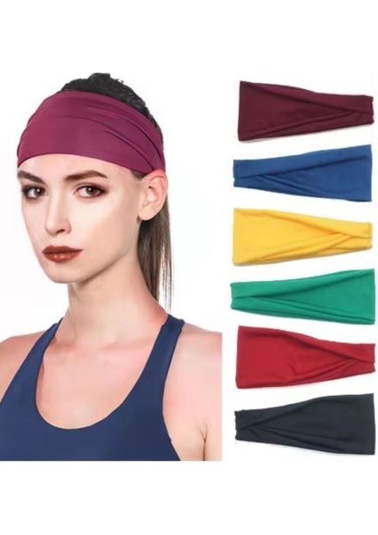 6'lı Penye Saç Bandı Paketi/paraşüt Bandana