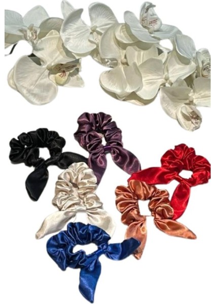 - 6'lı Saten Saç Toka Paketi