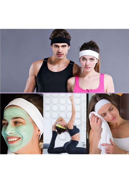 2 adet spor bandı, saç bandı, kaymaz saç bandı, sportif, nem emici,yoga, bisiklet, fitness