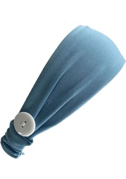 Yetişkin Yüz Maskesi Kulak Rahatlatıcı Saç Bandı Tutucu Maske Düğmeli Bandana, Saç bandı