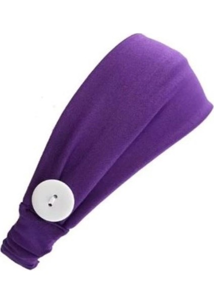 Yetişkin Yüz Maskesi Kulak Rahatlatıcı Saç Bandı Tutucu Maske Düğmeli Bandana, Saç bandı