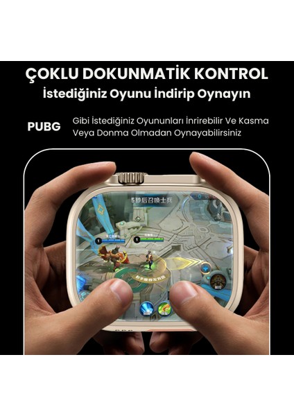 Watch Ultra 2 64GB Hafızalı Kameralı 4g, 5g Sim Kartlı Akıllı Saat Gps, Wifi, Yotube, Google Play, Çocuk Huawei Iphone Uyumlu 8, 9, 10