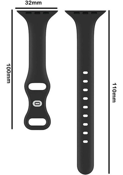 Apple Watch SE, Ultra , Ultra 2 , 9 , 10 Silikon Kordon Kayış - S/m Beden 42/44/45MM modelleri