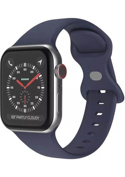 Apple Watch SE, Ultra , Ultra 2 , 9 , 10 Silikon Kordon Kayış - S/m Beden 42/44/45MM