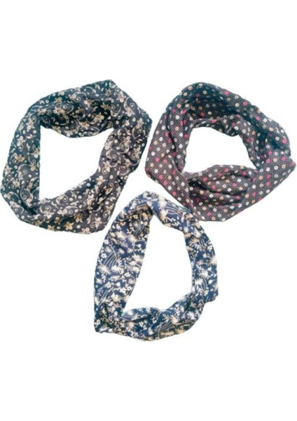 - Renkli Saç Bandı 3 Adet