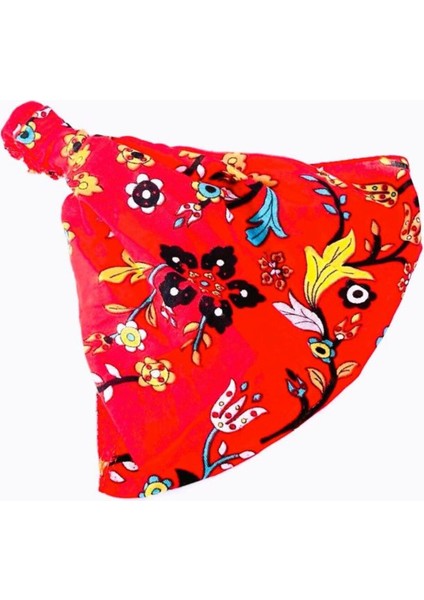 2 adet Çini Desenli Paraşüt Lastikli Bandana, Lastikli Saç Bandı, Bandana