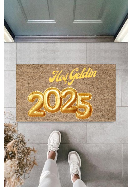 Kapı Önü Paspası Yeni Yıl 2025 Özel Tasarım Model 127
