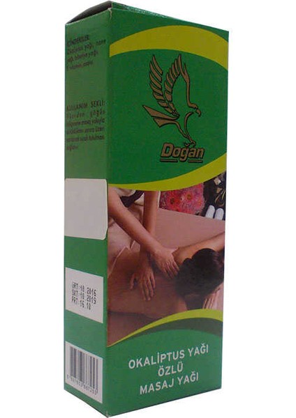 Okaliptuslu Masaj ve Bakım Yağı Cam Şişe 100 ml