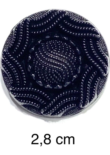 Italyan Kaban Manto Düğmesi / 2,8 Cm/ Siyah / 6 Lı Set / M014 fırsatları