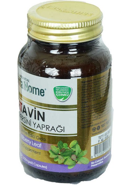 Cetavin Yaban Mersini Yaprağı Diyet Takviyesi 730 Mg x 60 Kapsül fiyatları