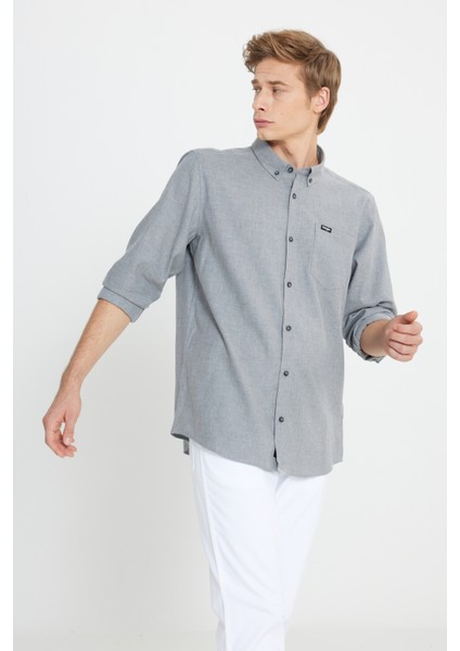 Regular Fit Normal Kesim %100 Pamuk Lacivert Gömlek fiyatları