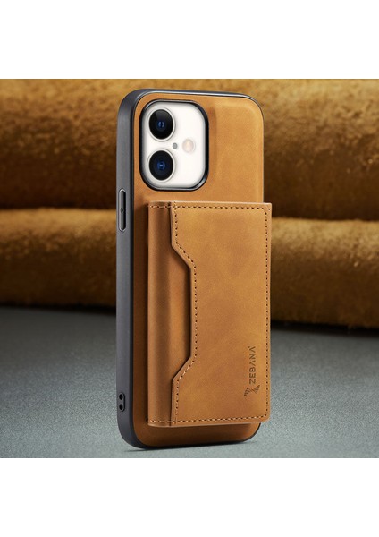 Apple iPhone 16 Uyumlu Kılıf Zebana 2in1 Elite Class Cüzdanlı Deri Kılıf Kahverengi fiyatları