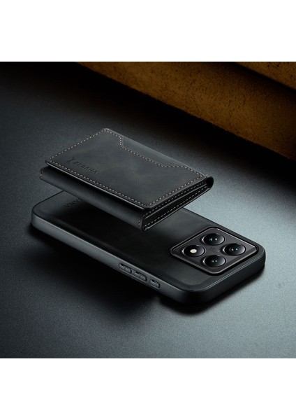 Xiaomi Mi 14T Pro Uyumlu Kılıf Zebana 2in1 Elite Class Cüzdanlı Deri Kılıf Siyah fiyatları