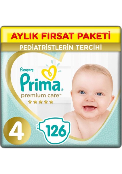 Premium Care Aylık Fırsat Paketi 4 Beden 126 Adet