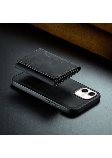 Apple iPhone 16 Uyumlu Kılıf Zebana 2in1 Elite Class Cüzdanlı Deri Kılıf Siyah fırsatları