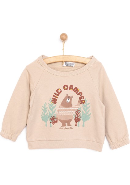 HelloBaby Forest Camp Erkek Sweatshirt Erkek Bebek