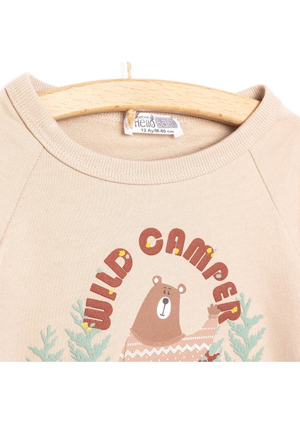 HelloBaby Forest Camp Erkek Sweatshirt Erkek Bebek