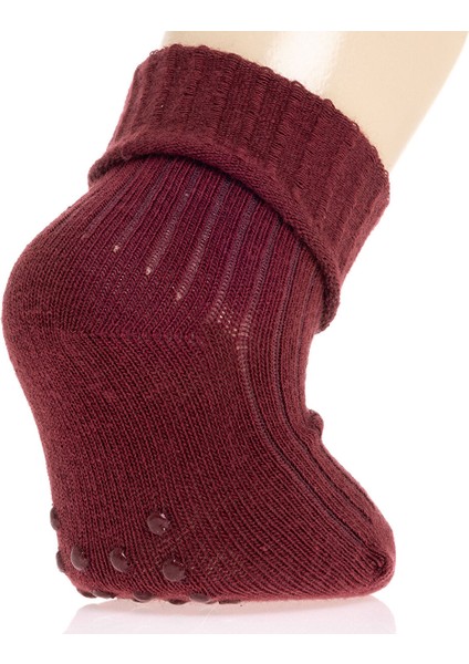 HelloBaby Unisex Kaşkorse Düz Renk 3lü Kıvrık Çorap Unisex modelleri