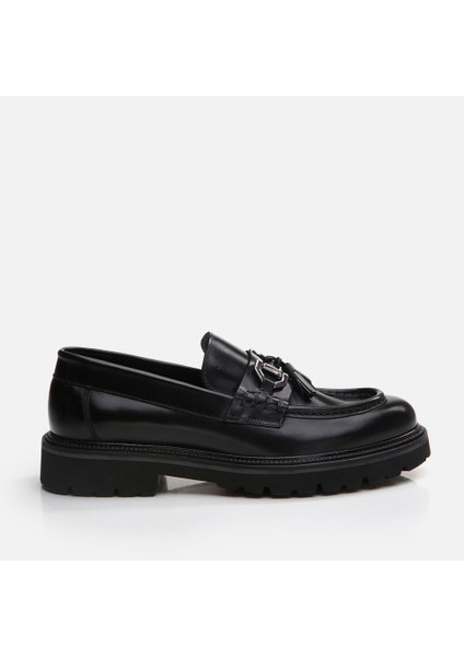 Masters 02ayh292620a100 Deri Siyah Erkek Loafer