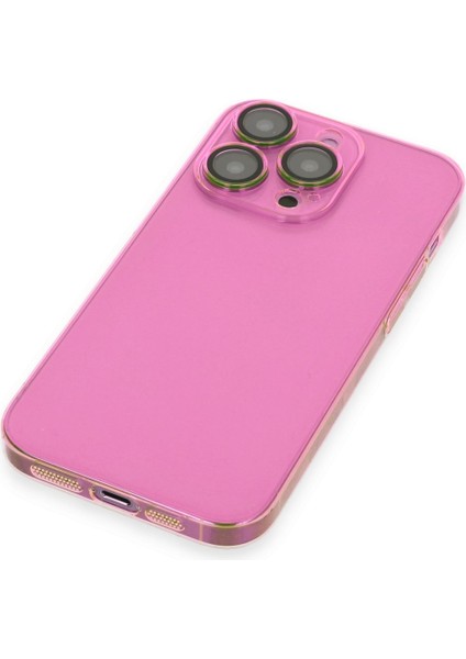 Apple iPhone 14 Pro Kılıf Kamera Lens Korumalı Sararmaya Karşı Etkili Sert Pc Lensi Kapak