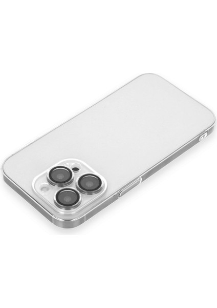 Apple iPhone 13 Pro Max Kılıf Kamera Lens Korumalı Sararmaya Karşı Etkili Sert Pc Lensi Kapak