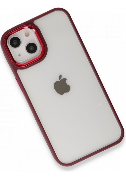 Apple iPhone 14 Plus Kılıf Kenarı Silikon Arkası Darbelere Karşı Sert Pc Dora Kapak