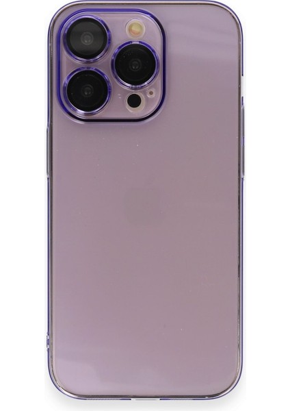 Apple iPhone 14 Pro Kılıf Kamera Lens Korumalı Sararmaya Karşı Etkili Sert Pc Lensi Kapak