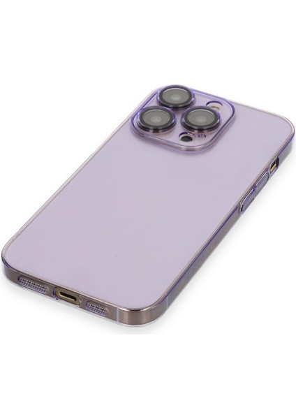 Apple iPhone 14 Pro Kılıf Kamera Lens Korumalı Sararmaya Karşı Etkili Sert Pc Lensi Kapak