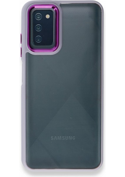 Samsung Galaxy A03S Kılıf Kenarı Silikon Arkası Darbelere Karşı Sert Pc Dora Kapak