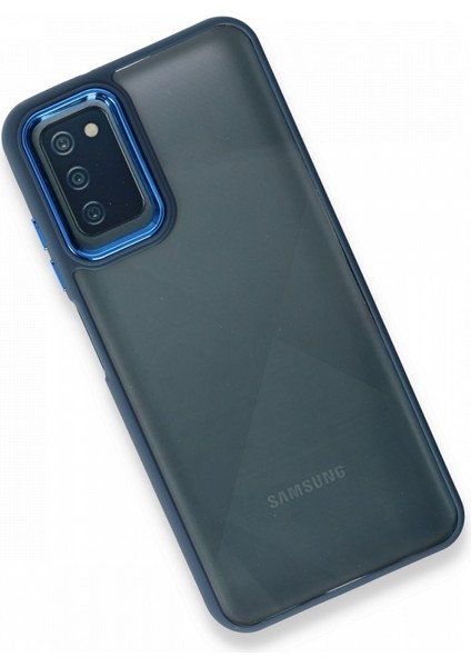 Samsung Galaxy A03S Kılıf Kenarı Silikon Arkası Darbelere Karşı Sert Pc Dora Kapak