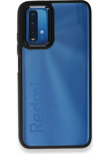 Xiaomi Redmi 9t Kılıf Kenarı Silikon Arkası Darbelere Karşı Sert Pc Dora Kapak