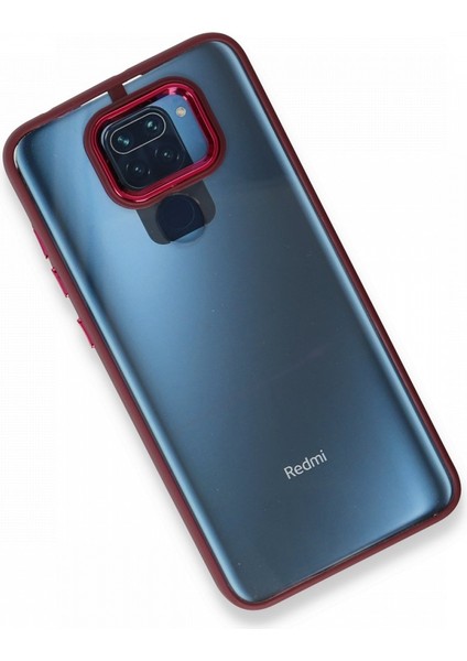 Xiaomi Redmi Note 9 Kılıf Kenarı Silikon Arkası Darbelere Karşı Sert Pc Dora Kapak