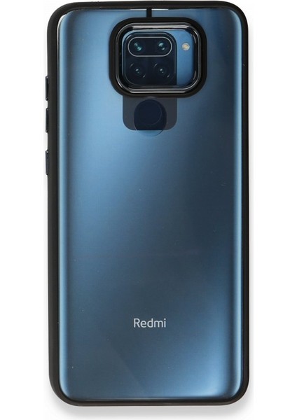 Xiaomi Redmi Note 9 Kılıf Kenarı Silikon Arkası Darbelere Karşı Sert Pc Dora Kapak