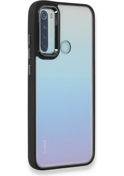 Xiaomi Redmi Note 8 Kılıf Kenarı Silikon Arkası Darbelere Karşı Sert Pc Dora Kapak