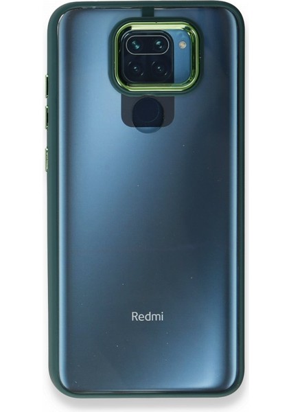 Xiaomi Redmi Note 9 Kılıf Kenarı Silikon Arkası Darbelere Karşı Sert Pc Dora Kapak