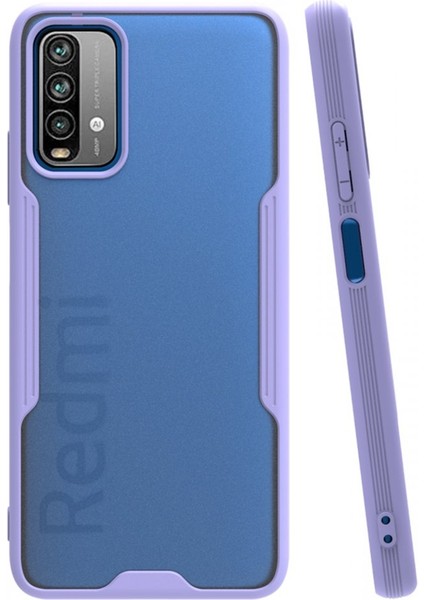 Xiaomi Redmi 9t Kılıf Kamera Korumalı Pastel Renkli Esnek Silikon Platin Kapak