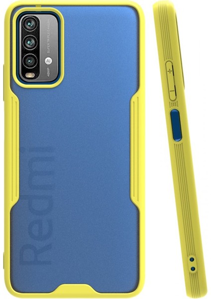 Xiaomi Redmi 9t Kılıf Kamera Korumalı Pastel Renkli Esnek Silikon Platin Kapak