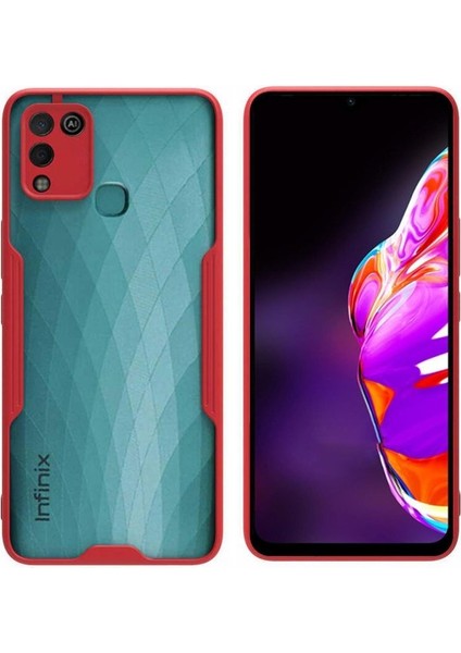 Infinix Hot 11 Play Kılıf Kamera Korumalı Pastel Renkli Esnek Silikon Platin Kapak