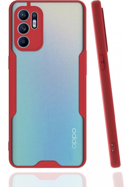 Oppo Reno 6 Kılıf Kamera Korumalı Pastel Renkli Esnek Silikon Platin Kapak