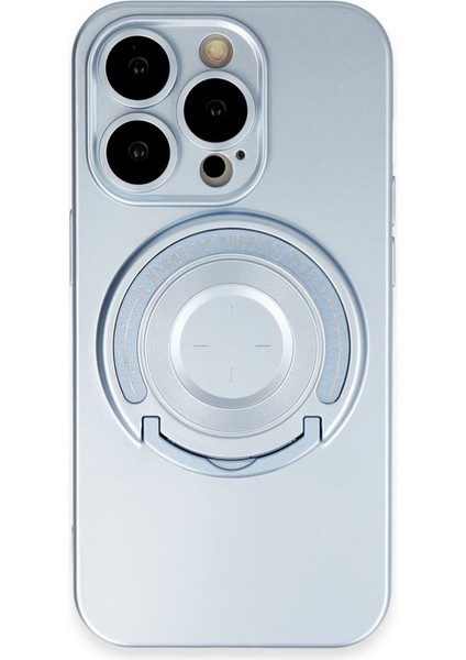 Apple iPhone 14 Pro Kılıf Stand Özellikli Wireless Şarj Destekli Lens Korumalı Magsafe Lukka Kapak
