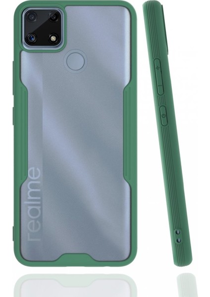 Realme C25S Kılıf Kamera Korumalı Pastel Renkli Esnek Silikon Platin Kapak
