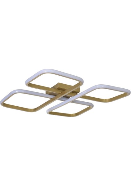 Asil Modern Tasarım Yatak Odası - Salon - Mutfak Eskitme Renk Beyaz Ledli 4 Lü LED Avize